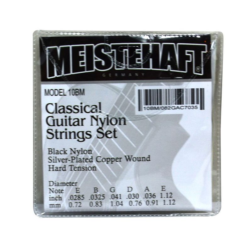 SET DE CUERDAS NEGRA PARA GUITARRA CLASICA MOD.10BM MEISTEHAFT-1