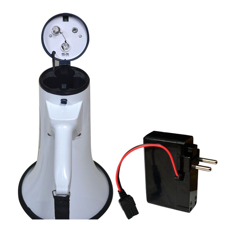 MEGAFONO 20W CON SIRENA Y MICROFONO PVY-110A POLYVOX-1