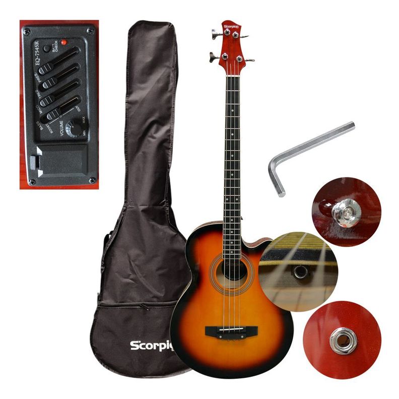 BAJO ELECTROACUSTICO SUNBURST MOD.MB-812/SB SCORPION-2