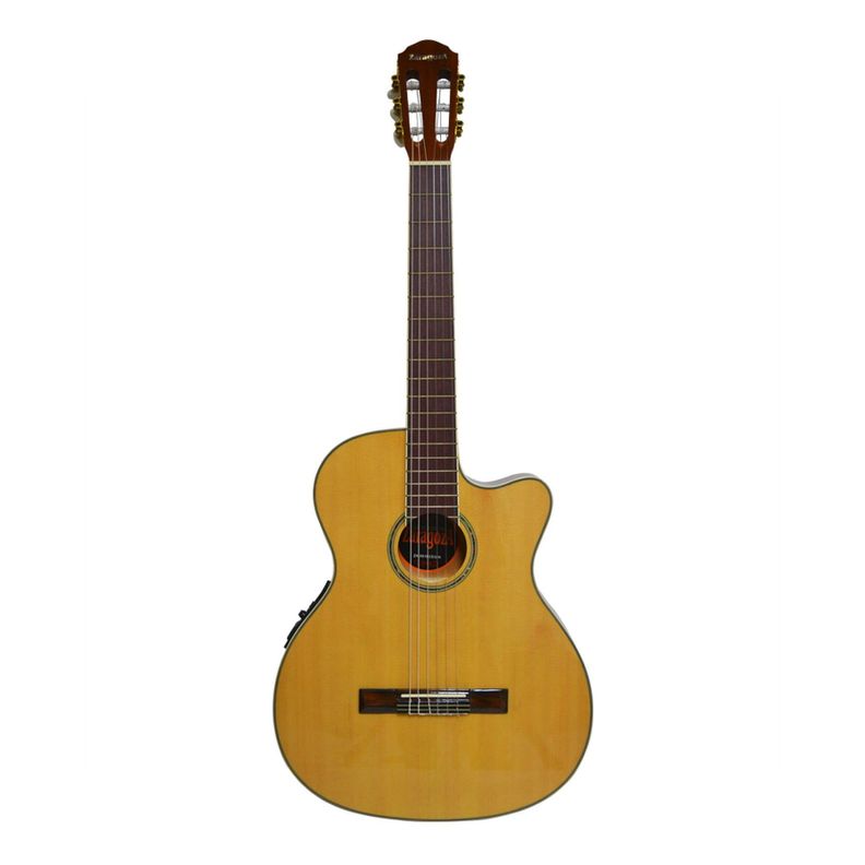 GUITARRA ELECTROACUSTICA 40" NATURAL CORTE CUTAWAY ZARAGOZA-1