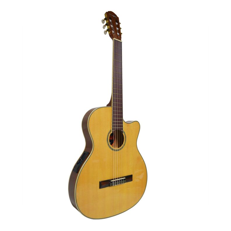 GUITARRA ELECTROACUSTICA 40" NATURAL CORTE CUTAWAY ZARAGOZA-2