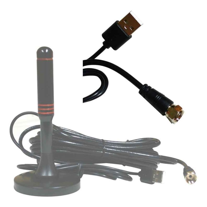 ANTENA ISDB-T TV DIGITAL AMPLIFICADO CON CONECTOR F MOD.FLT-1KN FASTLINK-2