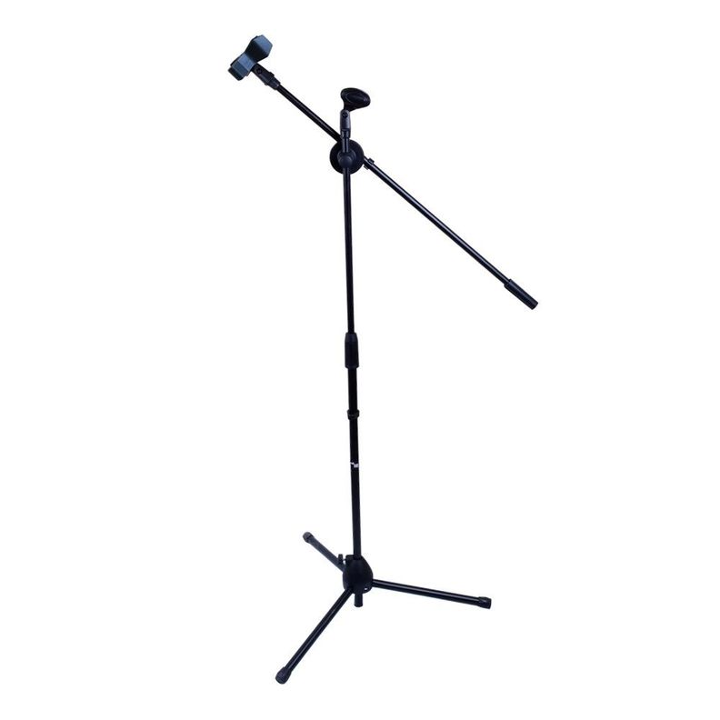 PEDESTAL CON BOOM CON 2 PORTA MICROFONOS AKC-0