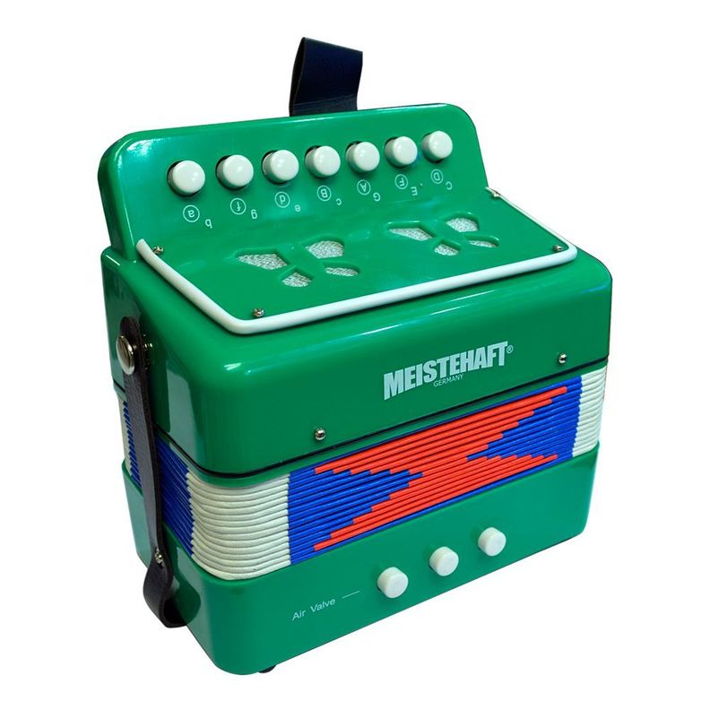 ACORDEON NIÑO 2 BAJOS VERDE MT-2018 MEISTEHAFT-0
