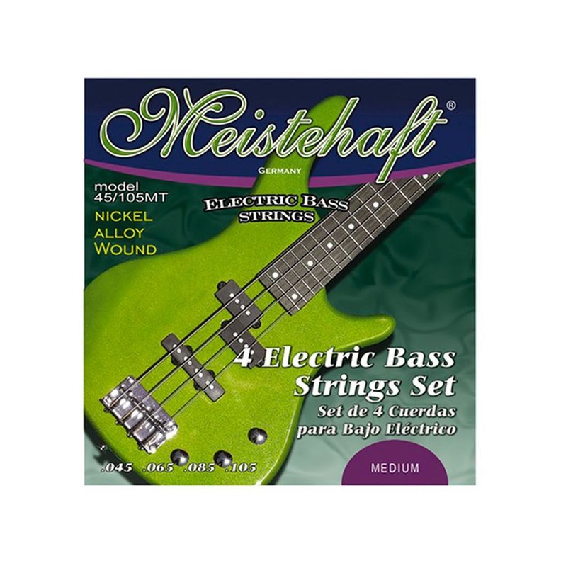 SET 4 CUERDAS PARA BAJO ELECTRICO MOD.45/105MT MEISTEHAFT