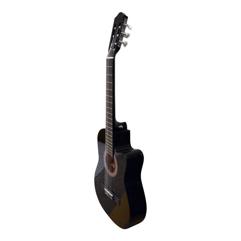 GUITARRA CUTAWAY 39 CUERDAS NYLON NEGRA ZARAGOZA-1