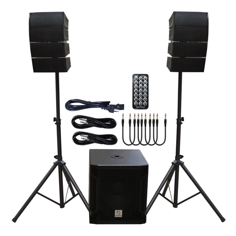 SISTEMA ARRAY SUB15+8 550W RMS 1500W MAX VORTEX CAR-158BT CIPRIANI-0