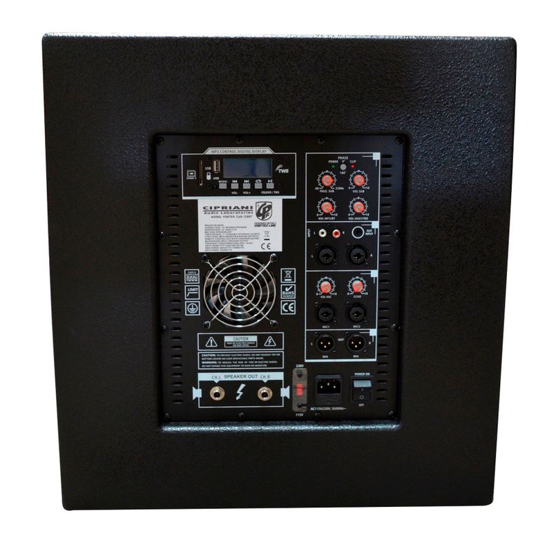 SISTEMA ARRAY SUB15+8 550W RMS 1500W MAX VORTEX CAR-158BT CIPRIANI-4