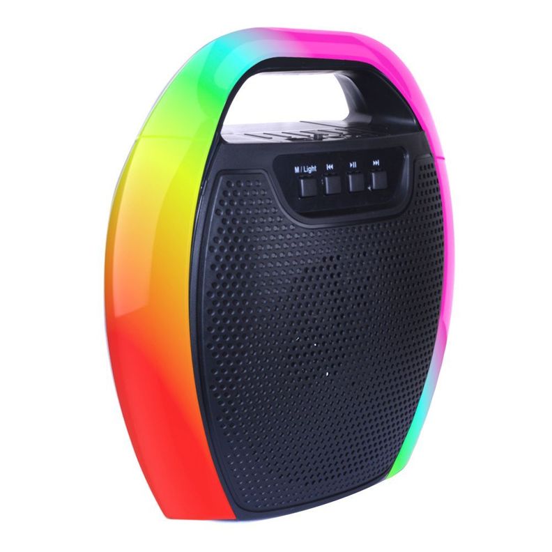 Parlante Portatil Negro Pulgadas Bluetooth/mp3/fm/led-0