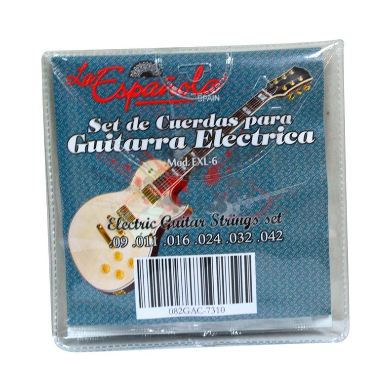 SET DE CUERDAS PARA GUITARRA ELECTRICA MOD.EXL-6 LA ESPAÑOLA-1