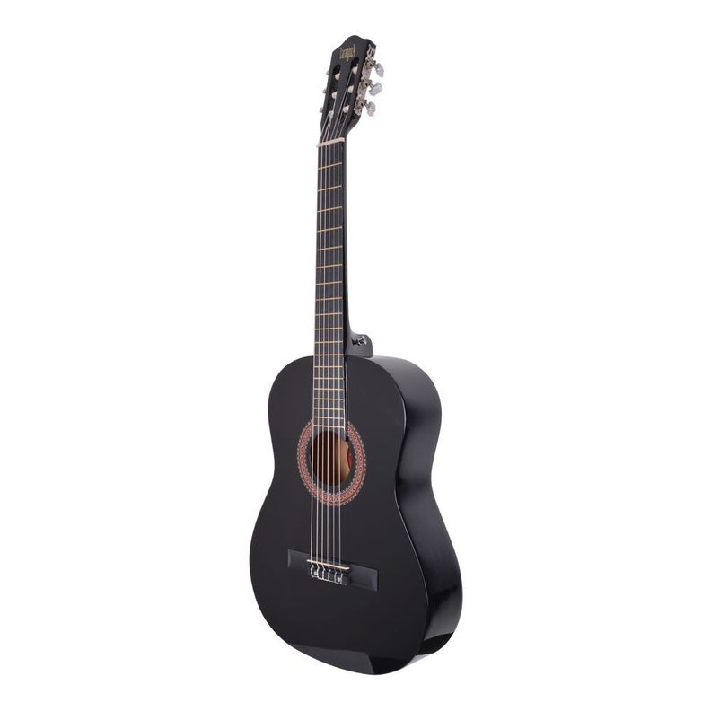 GUITARRA CLÁSICA 39 CUERDA DE NYLON NEGRA ZARAGOZA-1