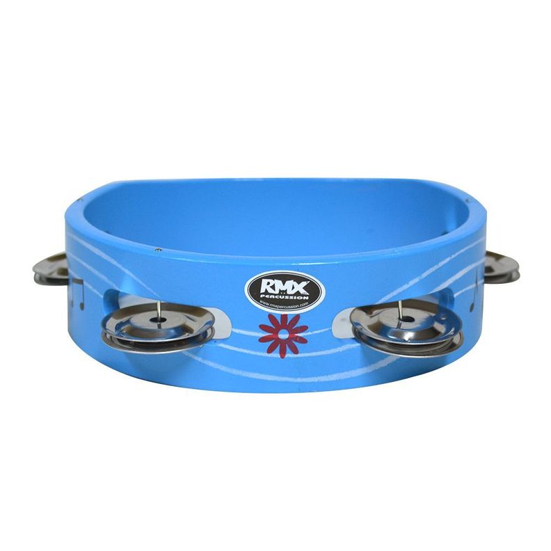 PANDERO DE MADERA DE 6" PARA NIÑOS COLORES RMX-1