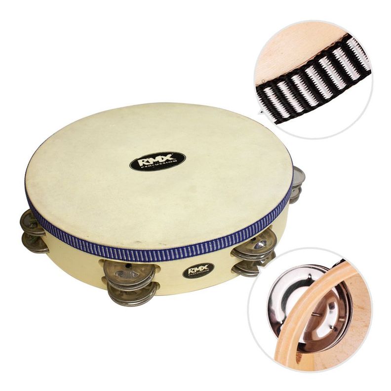 PANDERETA DOBLE 9 PULGADAS MOD.PA-924 RMX-1