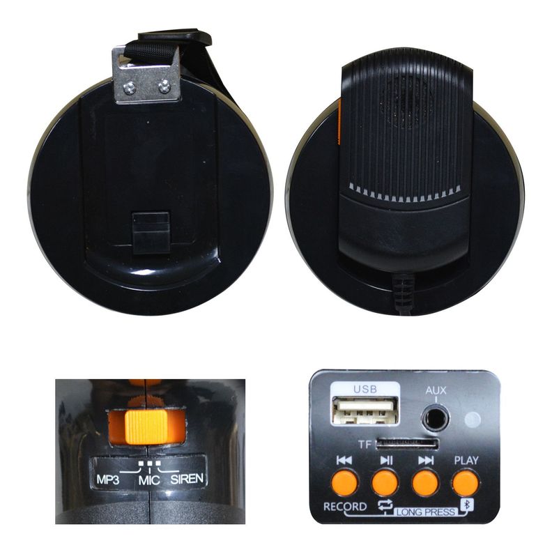 MEGAFONO 100W HI-POWER GRAB-USB-BT CARVER PRO MGC-100-3