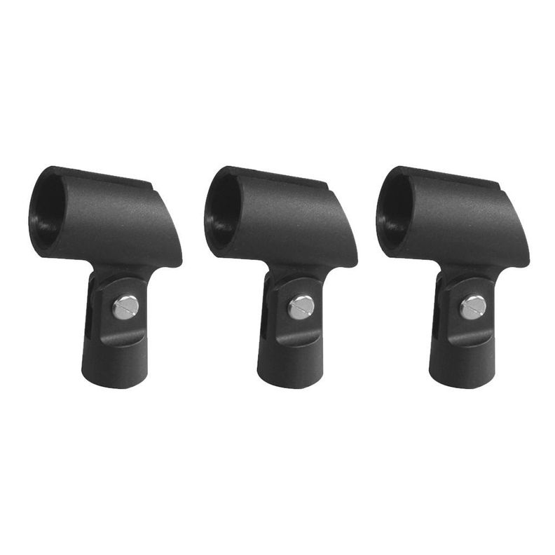 SET DE 3 MIROFONOS + 3 PORTA MICROFONOS CARVERPRO CH33-3BK-2
