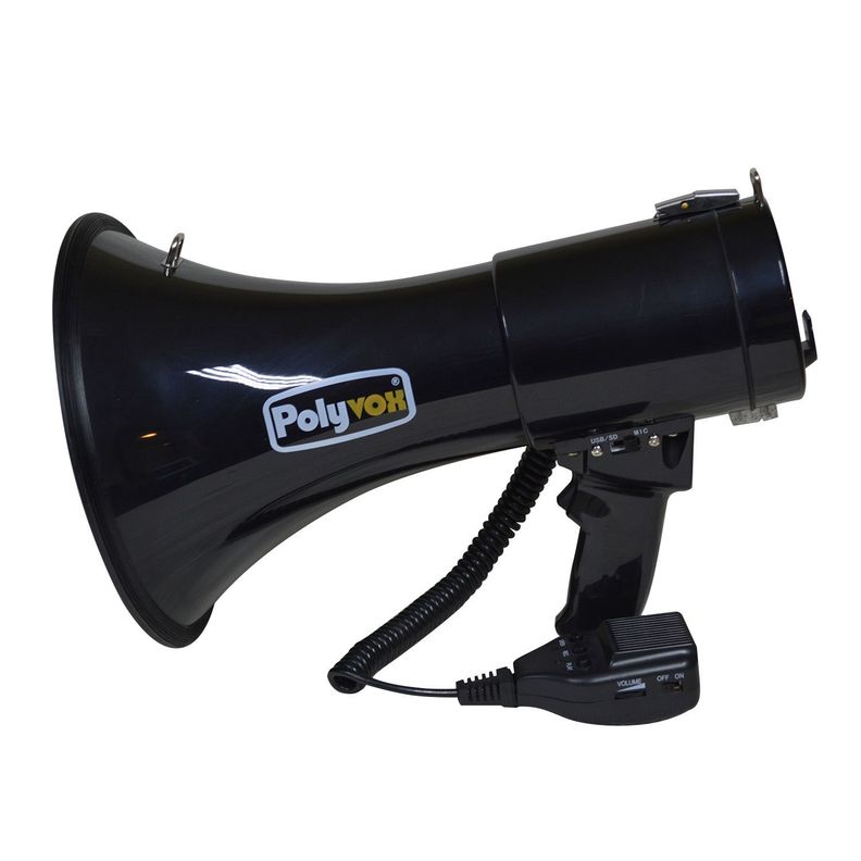 MEGAFONO 50W NEGRO CON BLUETOOTH PYM-181AU/BK POLYVOX-0