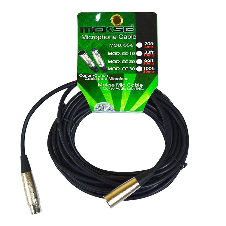 CABLE PARA MICROFONO A3M-A3F 10 METROS CC-10 MEKSE-0