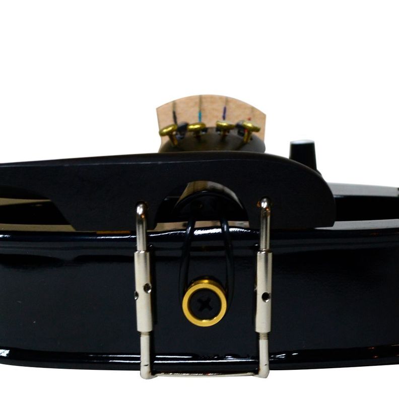 VIOLIN ELECTRICO NEGRO CON ESTUCHE MOD.THREE ETINGER-4