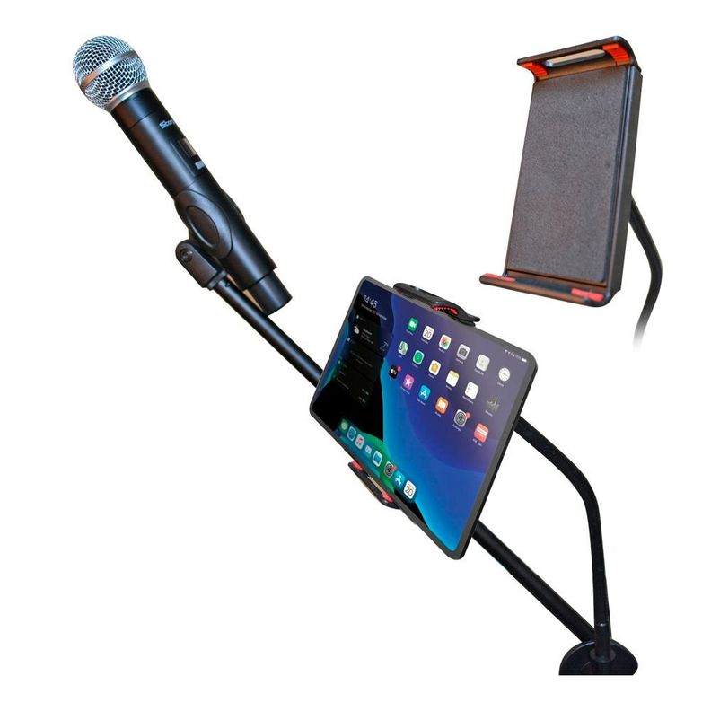 ATRIL DE MICRÓFONO CON SOPORTE TABLET RMX-MT-37-1