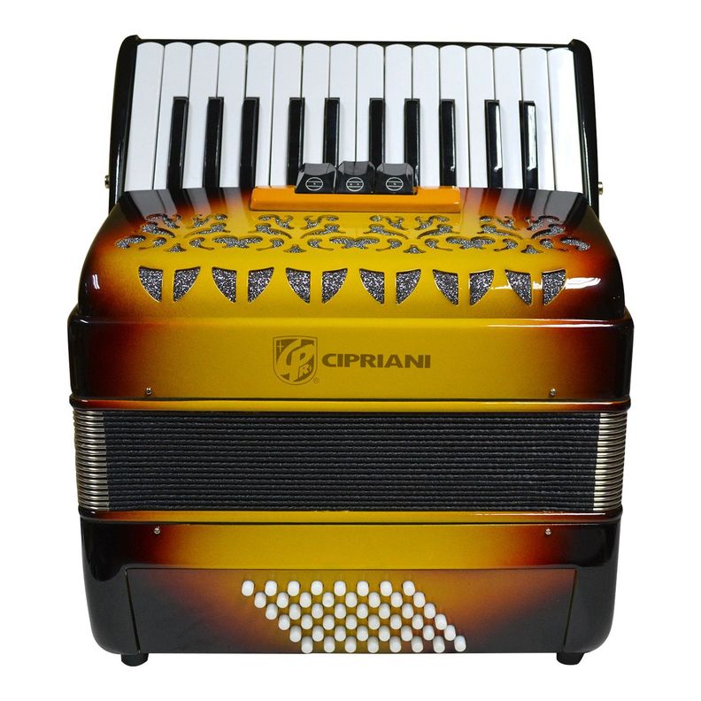 ACORDEON 48 BAJOS 3 REGISTROS SUNBURST CPA-48-3SB CIPRIANI-1