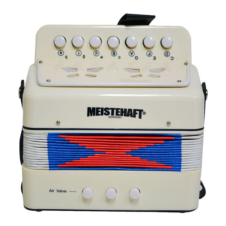 ACORDEON NIÑO 2 BAJOS BLANCA MT-2018 MEISTEHAFT-0
