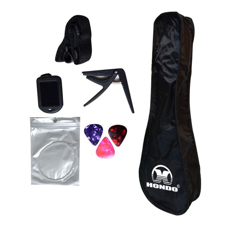 KIT UKELELE SOPRANO NATURAL MOD.SCKUK-30H/NA HONDO-3