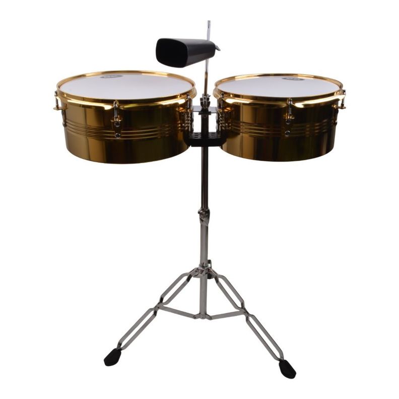 RMX TIMBALETA 13 14 DORADA INCLUYE CENCERRO Y ATRIL XRD 1314GD RMX