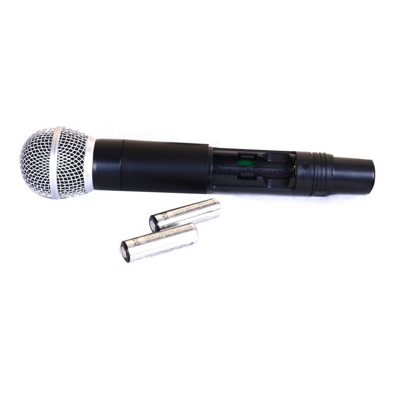 MICROFONO INALAMBRICO DE MANO DOBLE UHF/FQ VARIABLE GUH-2000 GEMINI-3
