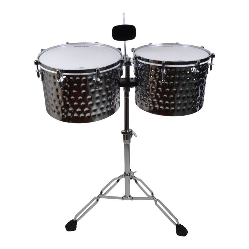 TIMBALES HQ 15 14 CON CENCERRO SILVER MART DR 2SL SCORPION Silvermetal