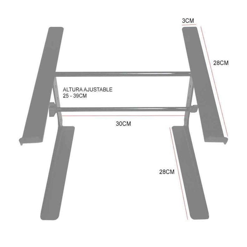 SOPORTE PARA PORTATIL DJ LAPTOP, NOTEBOOK-4