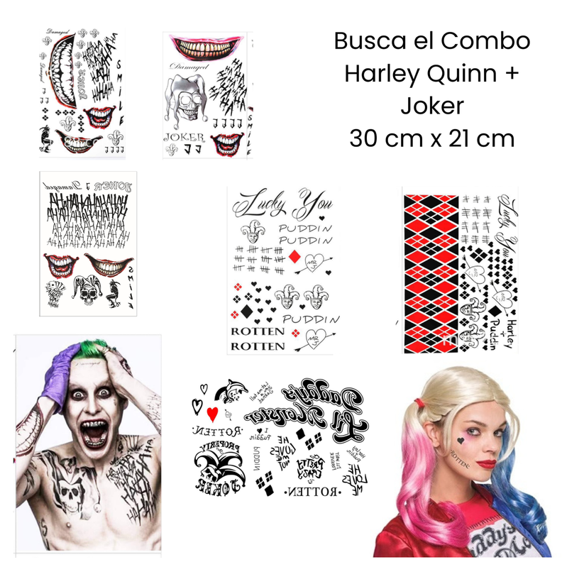 Tatoo Harley Quinn - Cosplay - Disfraz - Versión 3 - Grande-2