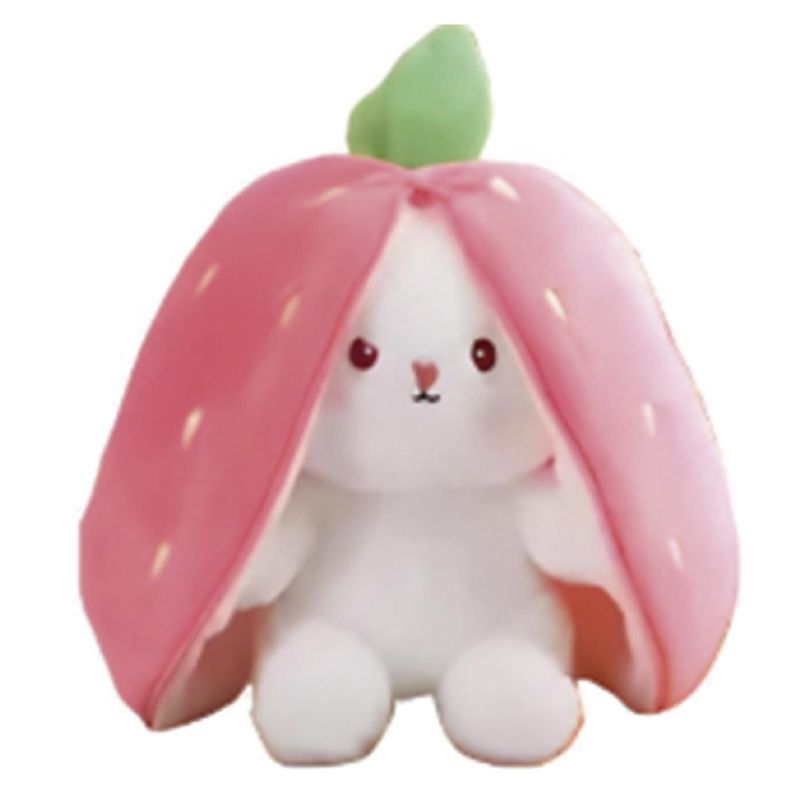 Conejo Peluche Transformable - Rosado - Fresa-0