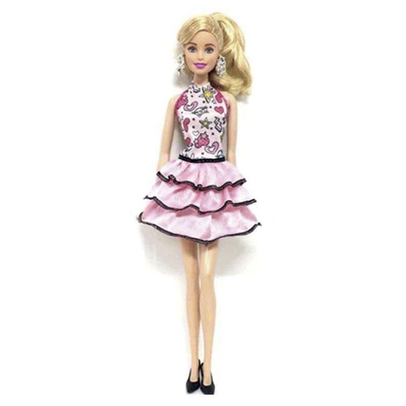 Ropa para Muñeca - Vestido Rosa-0