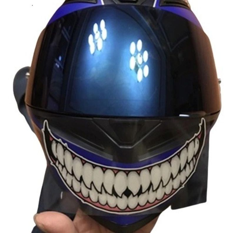 1 Sticker Casco Moto - Venom - Sonrisa - Pequeña-1