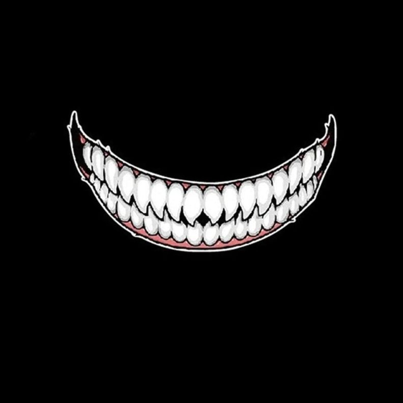 1 Sticker Casco Moto - Venom - Sonrisa - Pequeña-2
