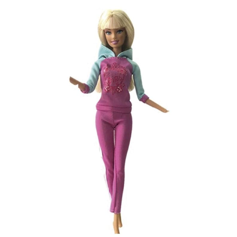 Ropa para Muñeca - Buzo Rosado con Celeste-0