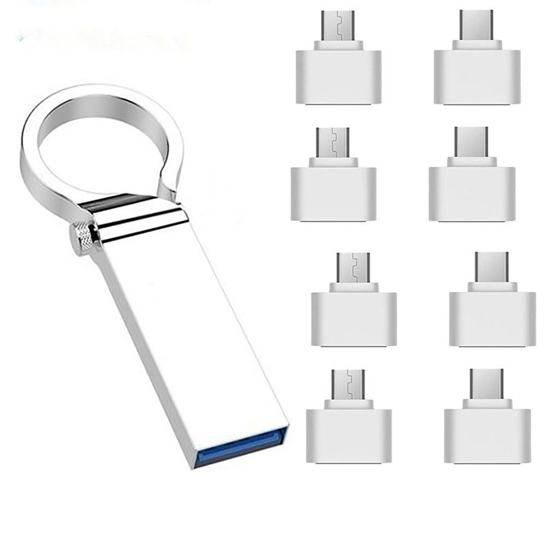 Pendrive Llavero 2 Tb - 3.0 + 4 Adaptador Otg Y 4 Tc-0