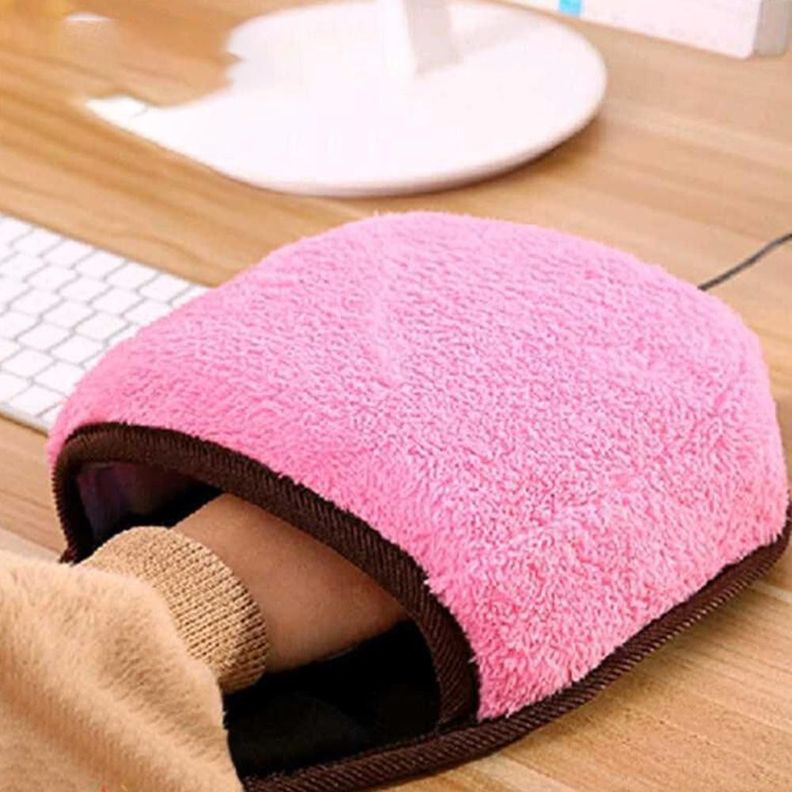 Alfombrilla mouse pad con calefacción - Rosada-1