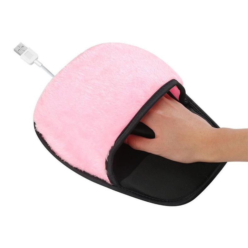 Alfombrilla mouse pad con calefacción - Rosada-0