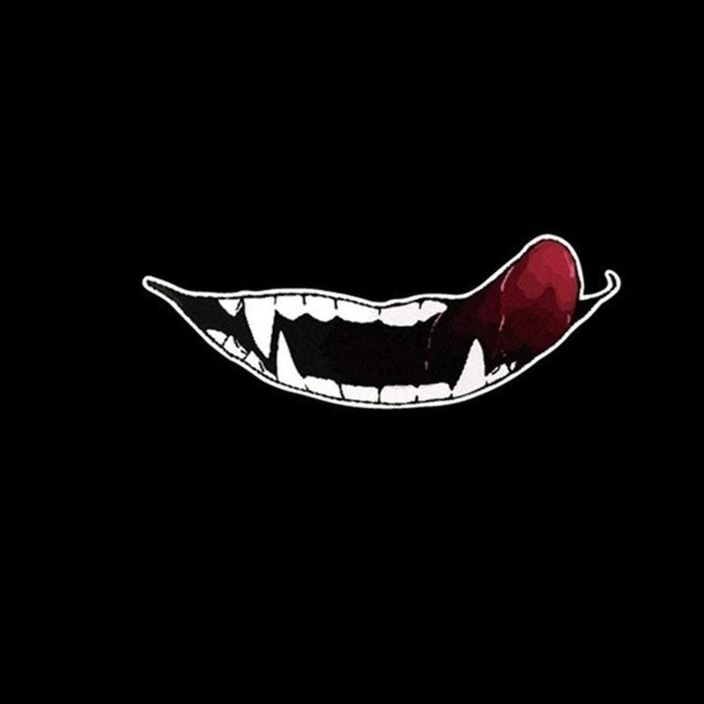 1 Sticker Casco Moto - Venom - Lengua - Pequeña-2