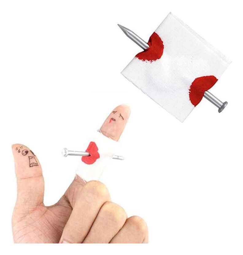 Dedo Falso con Clavo para Disfraces o Efectos de Halloween-0