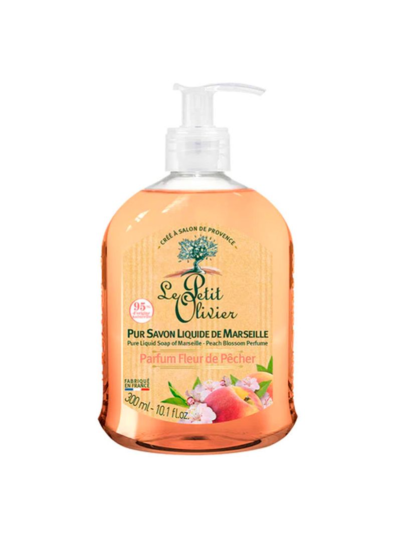 Jabon Liquido Marsella Flor Durazno 300ml Le Petit Olivier-0