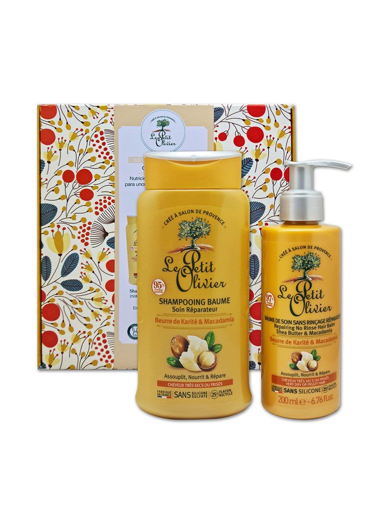Set Shampoo + Crema De Peinar Cabello Seco Le Petit Olivier-0