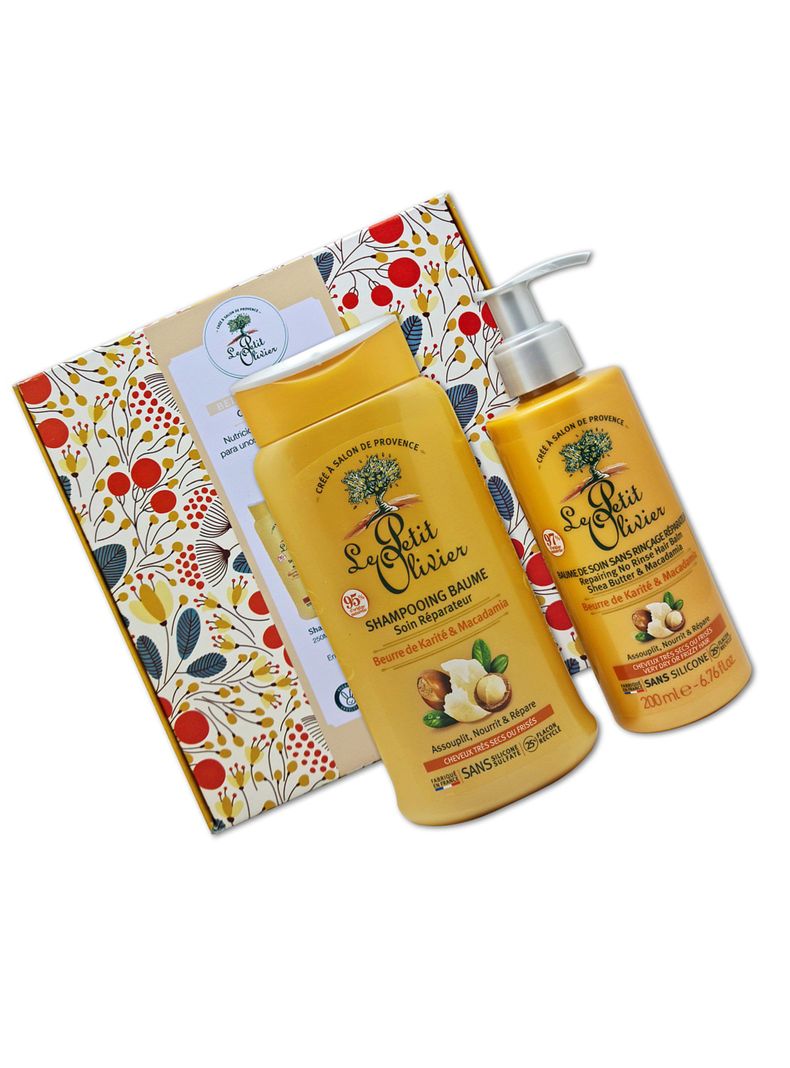Set Shampoo + Crema De Peinar Cabello Seco Le Petit Olivier-1