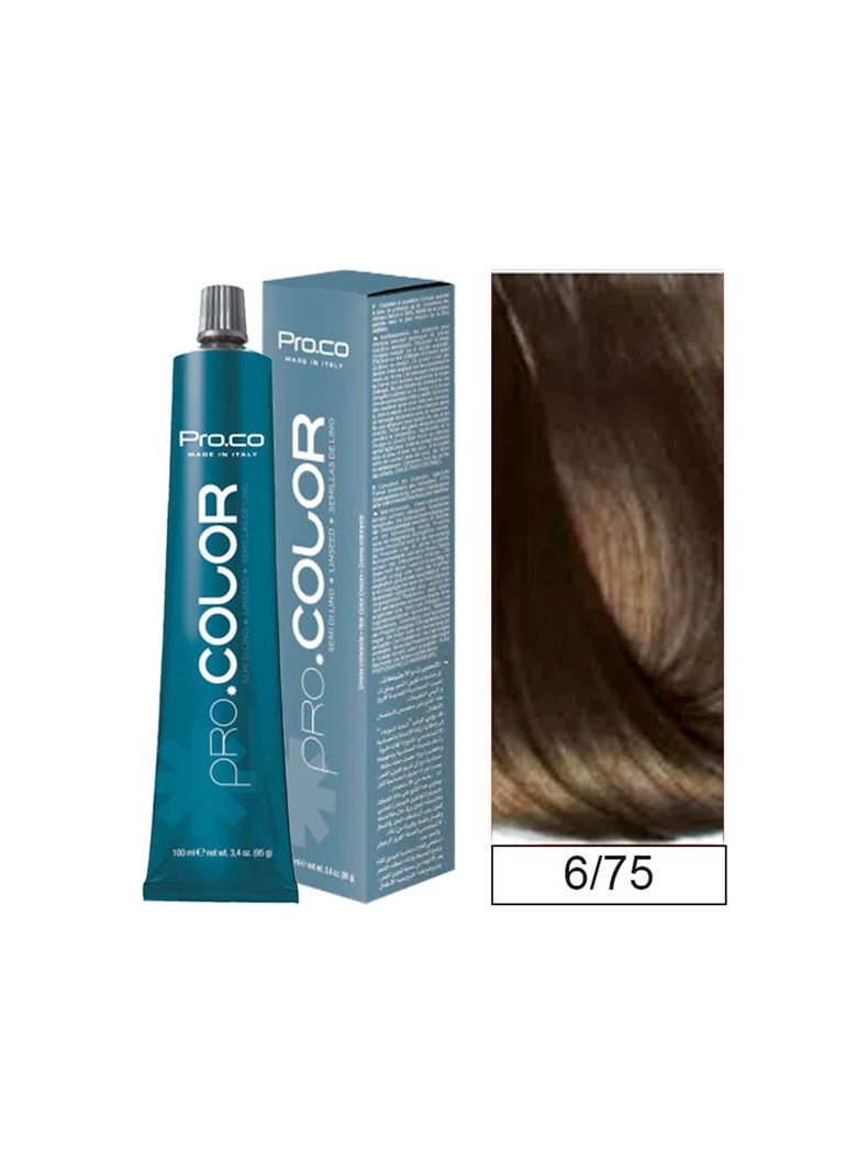 Tintura Permanente Pro.color BBcos  6/75 Rubio Oscuro Chocolate 100ml-0