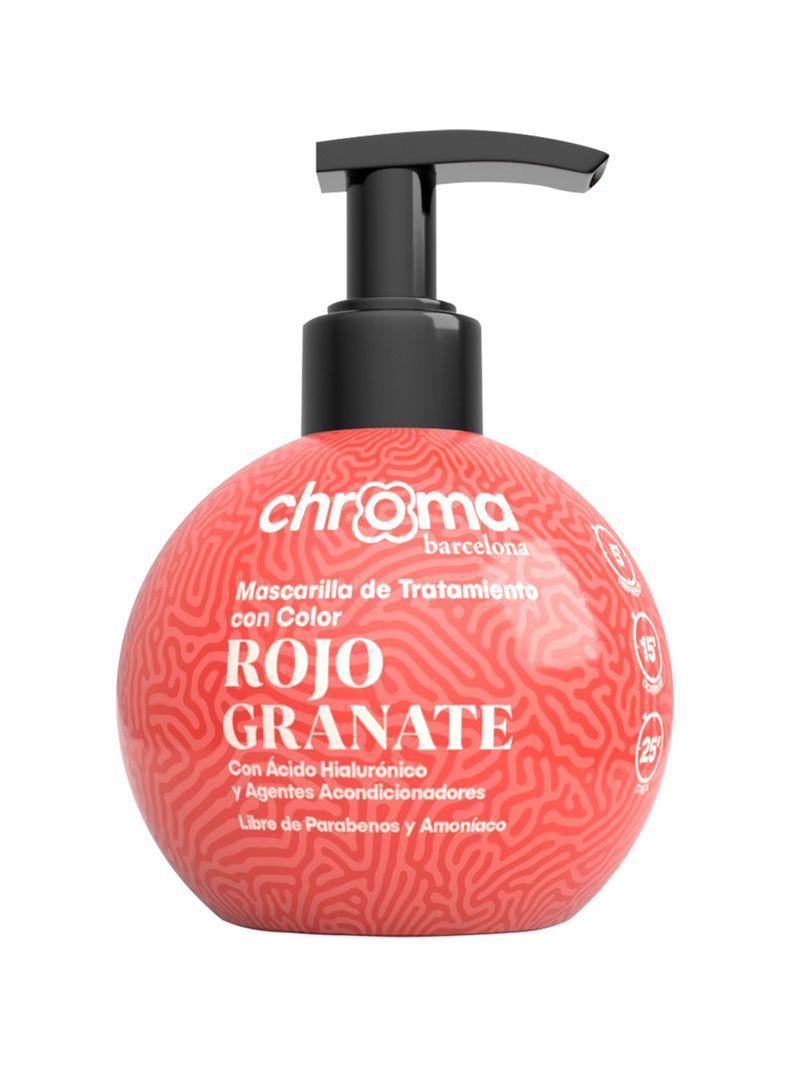 Chroma Barcelona Matizador Semi Permamente Rojo Granate 250 Ml-0