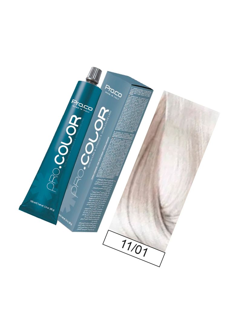 Tintura Permanente Pro.color BBcos  11/01 Rubio Clarisimo Natural Ceniza 100ml-1