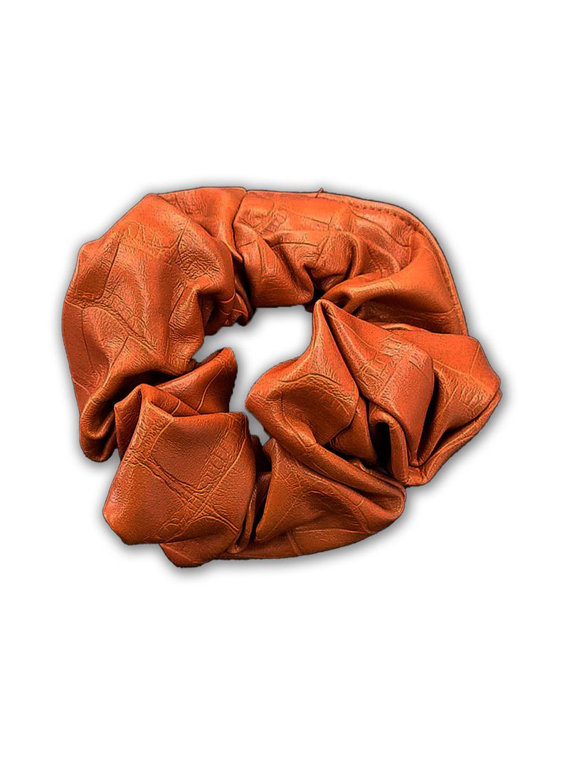 Coleta Para Cabello Mediana Ecocuero Marron Claro-0