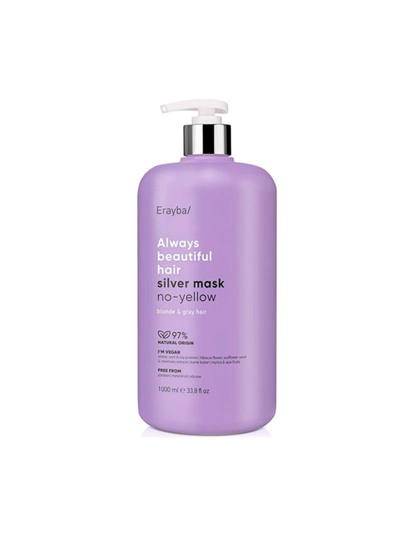 ERAYBA - Mascarilla Silver Matizante cabellos rubios 1000ml-0