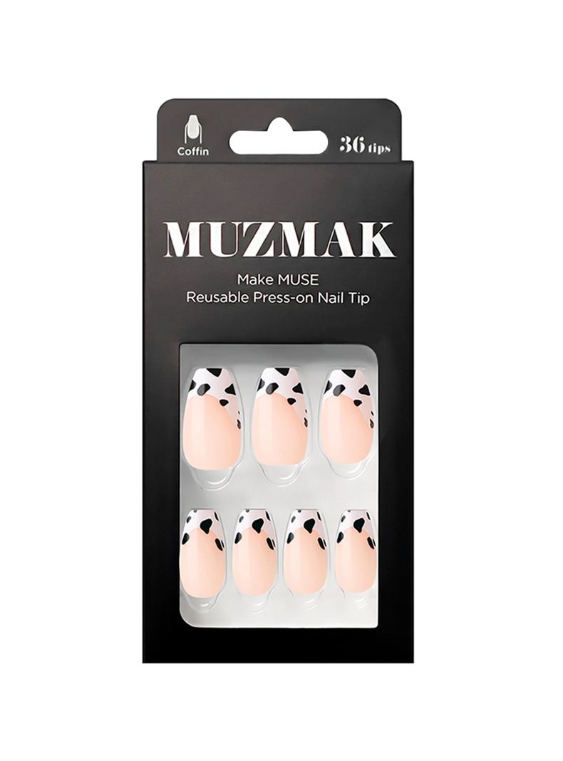 MUZMAK - Uñas Press On Milk Cow Coffin 36 U.-0